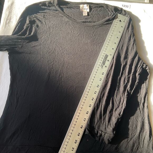 Como Vintage Women’s Long Sleeve Screw Neck T-shirt size L, Black & Red - Picture 5 of 9